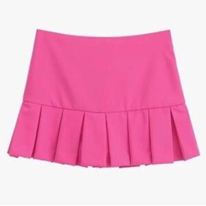 Zara Women’s Pink Pleated Mini Skirt